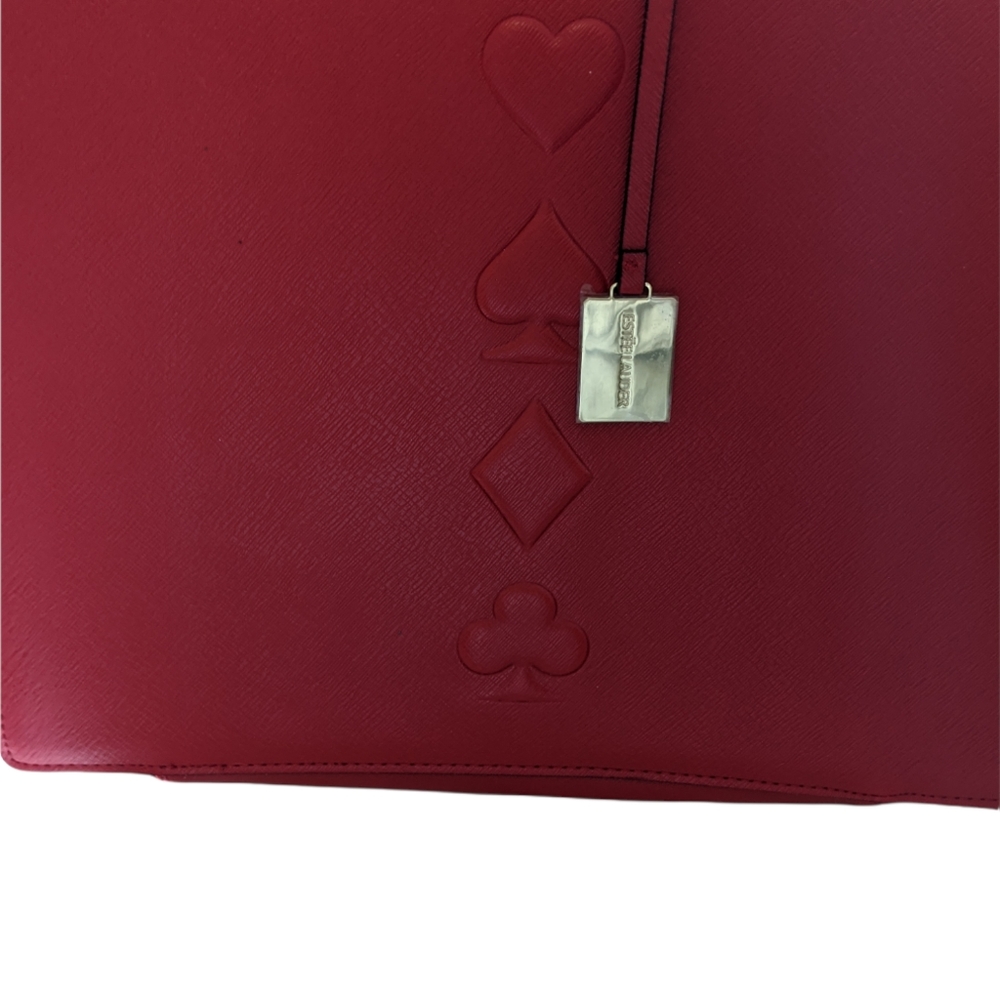 Estee Lauder makeup bag red